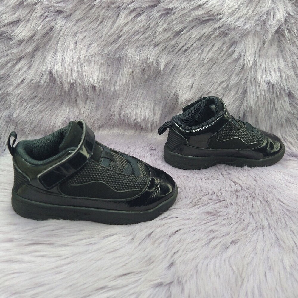 Nike Air Jordan Max Aura 2 Shoes Black Toddler Size 10C CN8096-005 Hook Loop - Picture 3 of 8